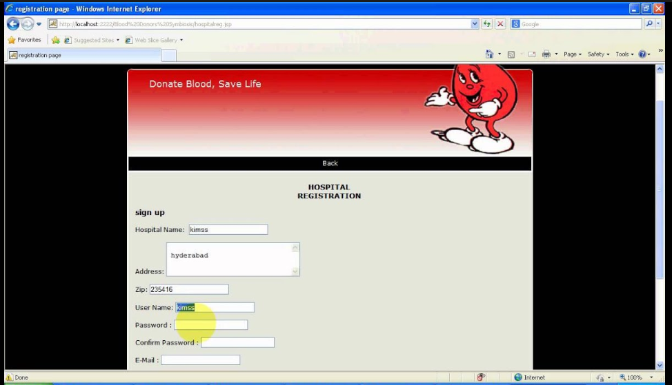 ONLINE ORGAN DONATION SYSTEM USING PHP